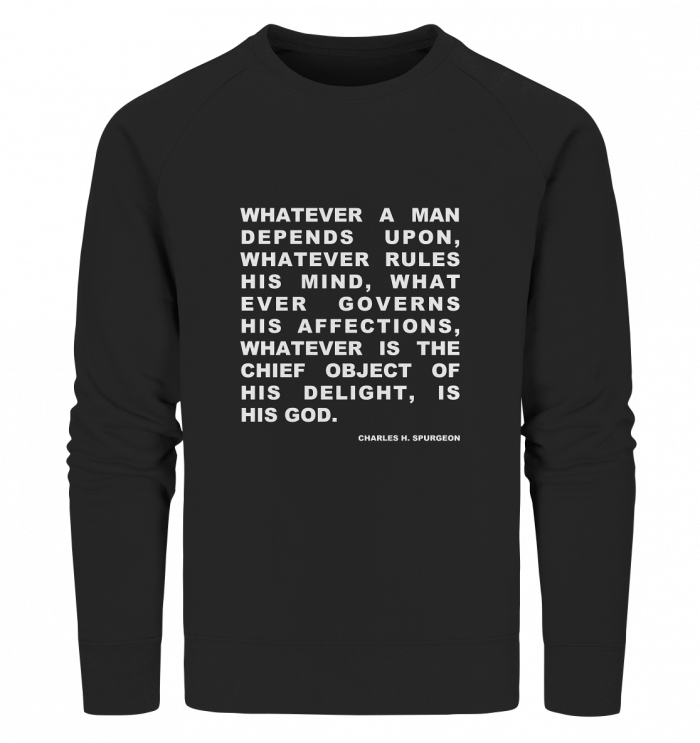 Organic Unisex Sweatshirt mit SPURGEON Zitat